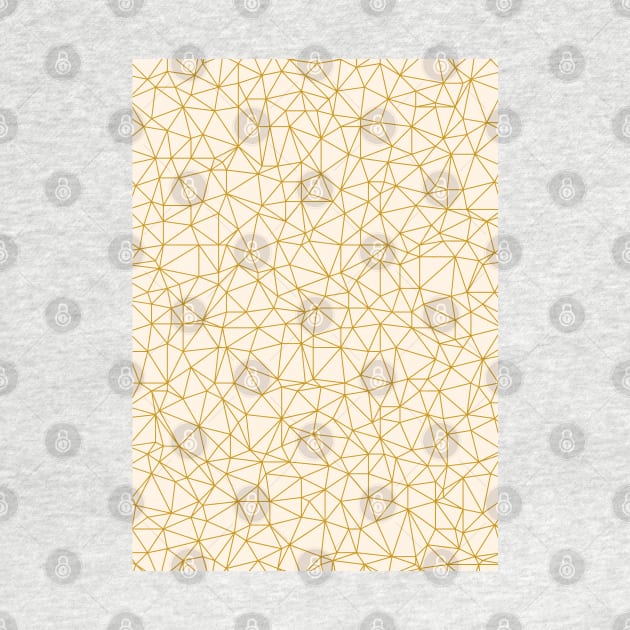 Minimal Geometric Gold Lines Pattern by love-fi